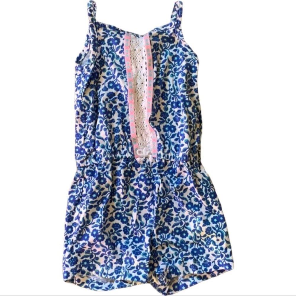 Carter’s romper striped lace detail tank top 18 months